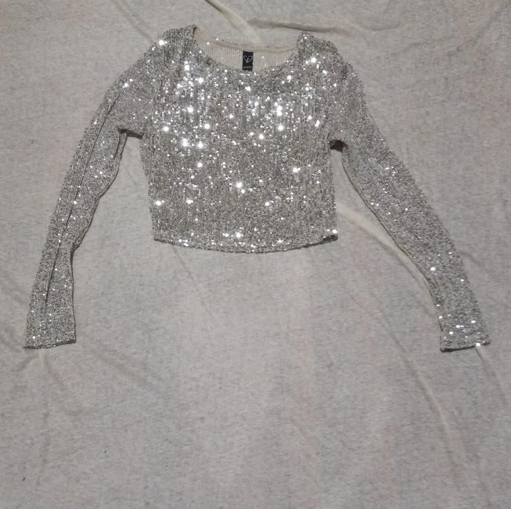 WINDSOR Sequin Crop Top